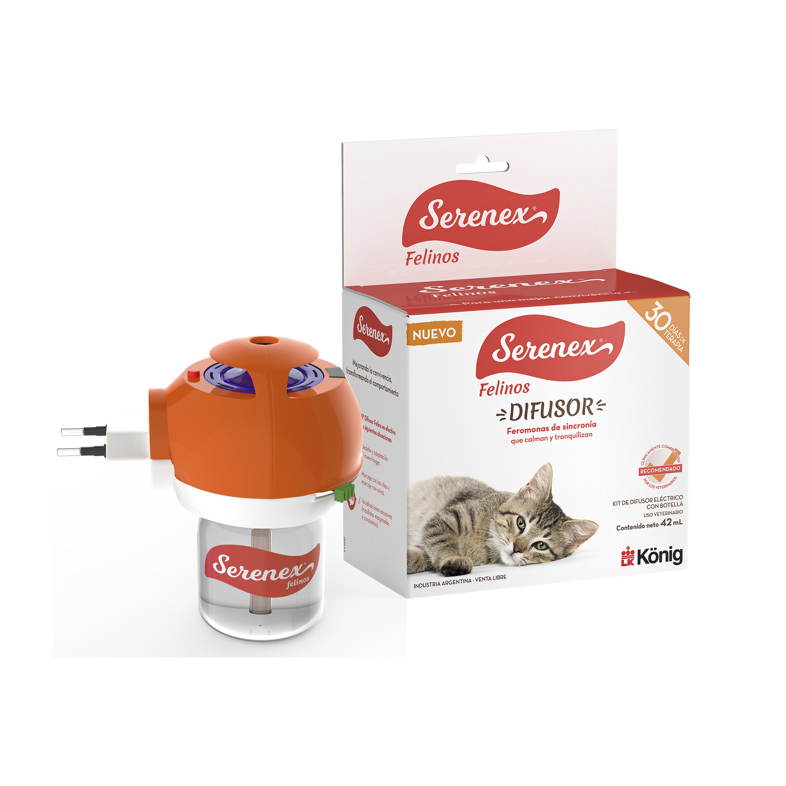 Konig – Productos veterinarios para pequeños animales y animales  productivosSERENEX® Difusor Felinos - Konig - Productos veterinarios para  pequeños animales y animales productivos